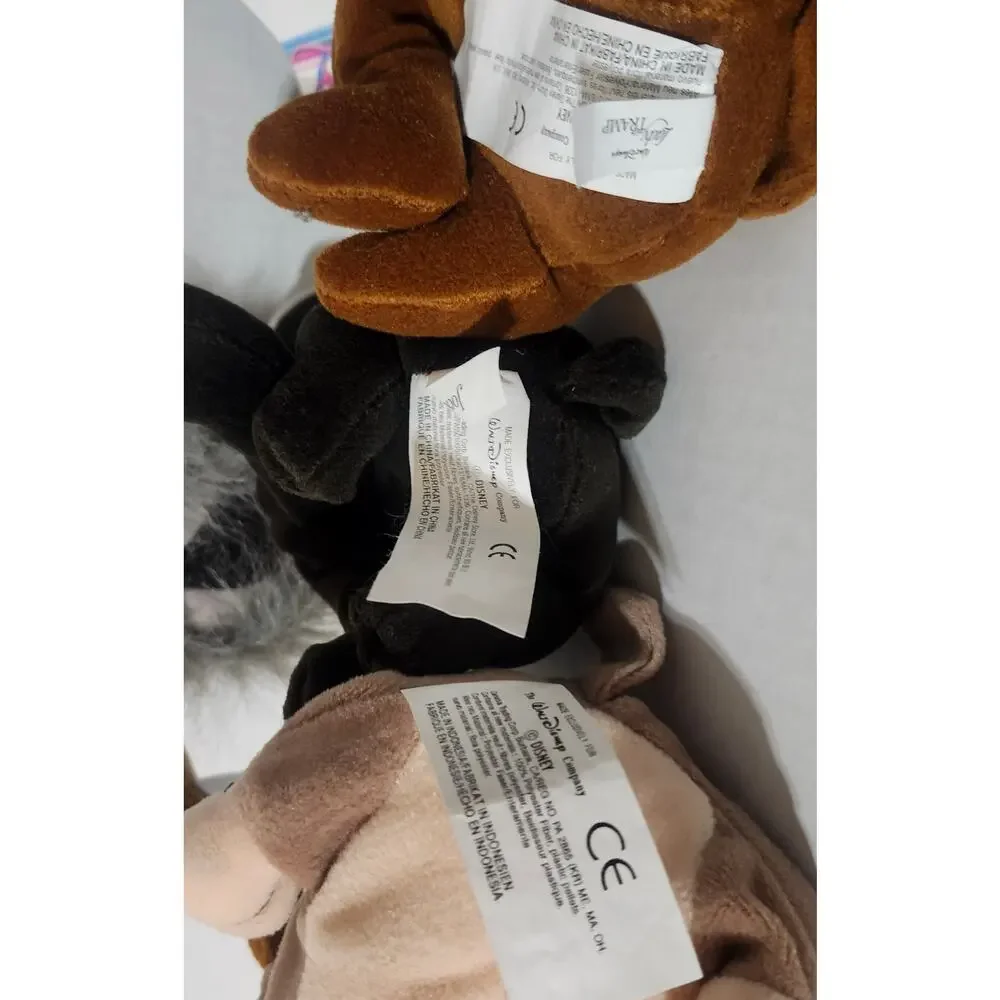 Disney Store Lady And The Tramp Mini Bean Bag Plush Lot Lady Jock Trusty 8